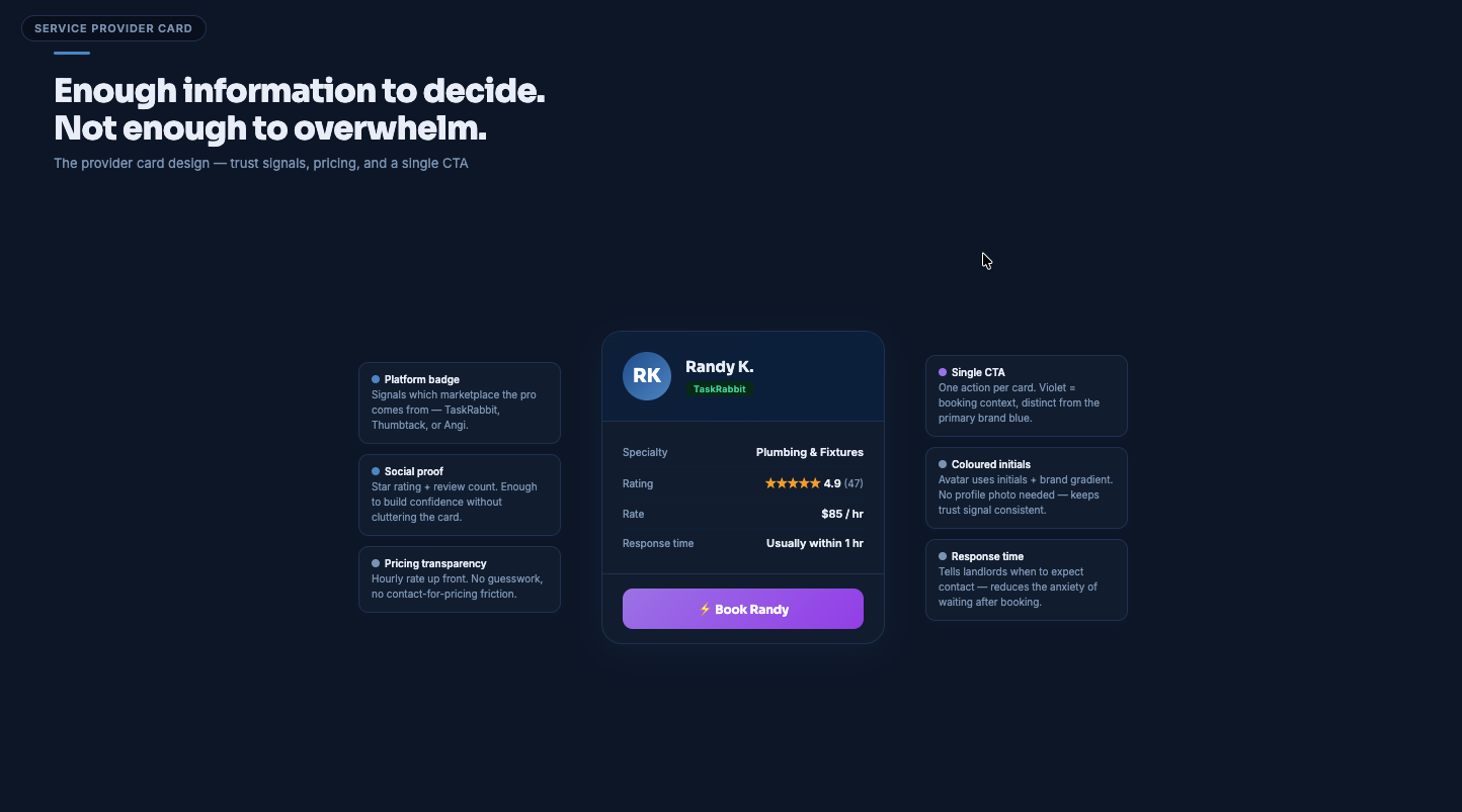 Book-a-Pro flow — step 2